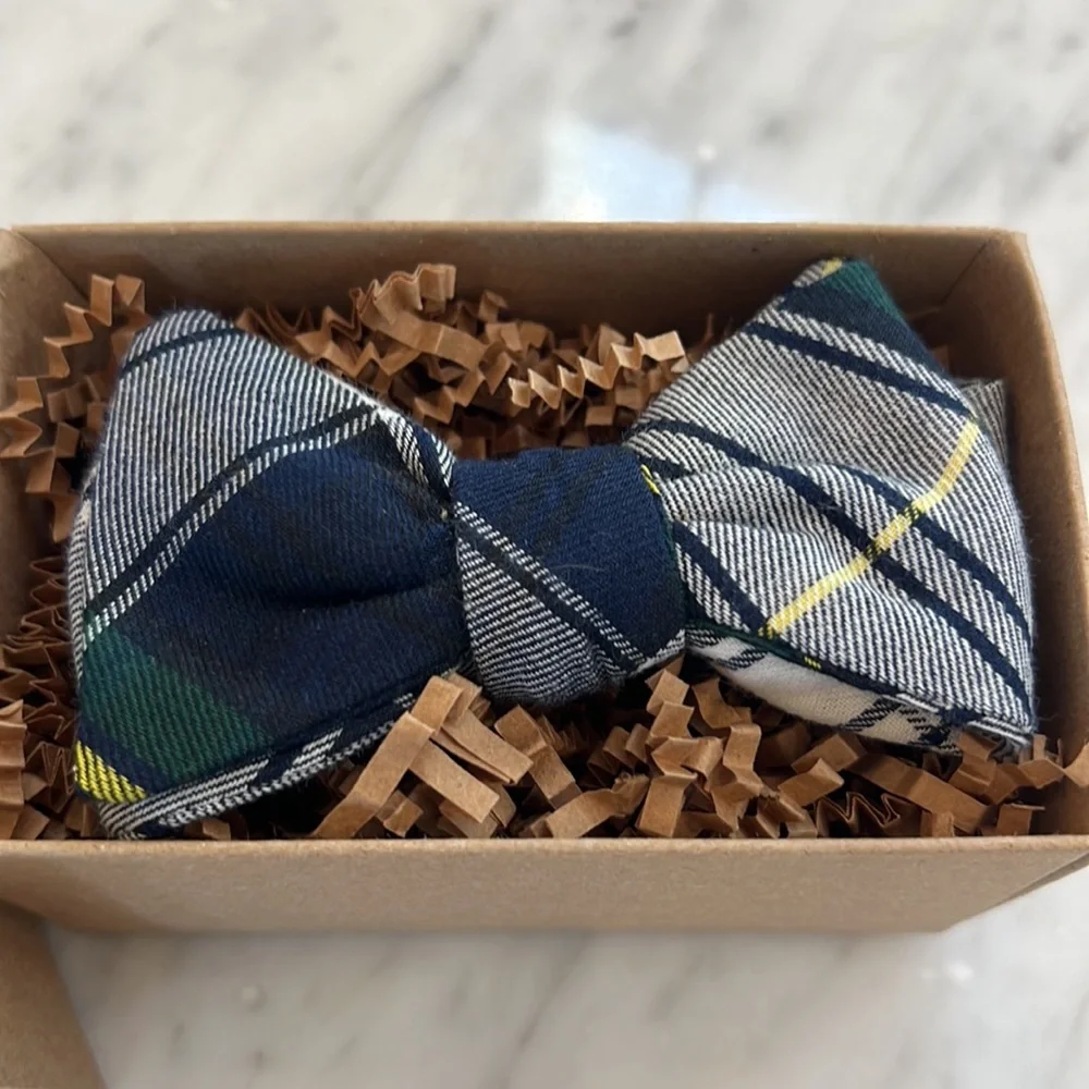 New Tadpole and Lily Boys Bow Tie in Tartan Plaid 0-4 Years